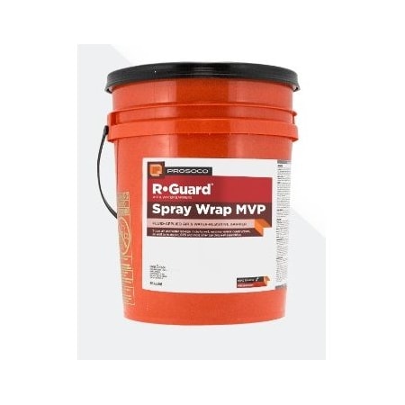Prosoco Spray Wrap MVP Fluid-Applied Air and Water-Resistive Barrier, 5 Gallon 70515-05GAL